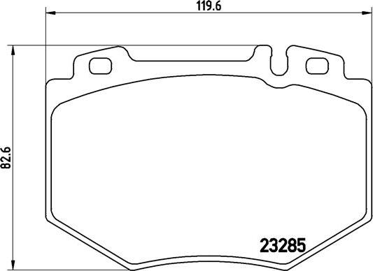 Brembo P 50 048 - Bromsbeläggssats, skivbroms xdelar.se