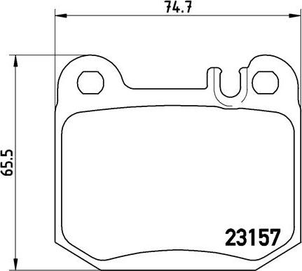 Brembo P 50 043 - Bromsbeläggssats, skivbroms xdelar.se