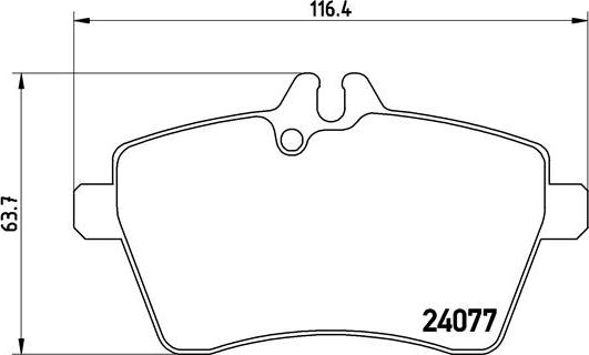 Brembo P 50 054 - Bromsbeläggssats, skivbroms xdelar.se