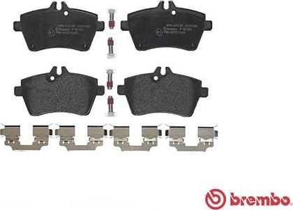 Brembo P 50 054 - Bromsbeläggssats, skivbroms xdelar.se