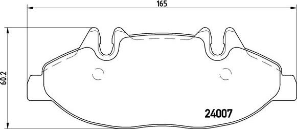 Brembo P 50 050 - Bromsbeläggssats, skivbroms xdelar.se