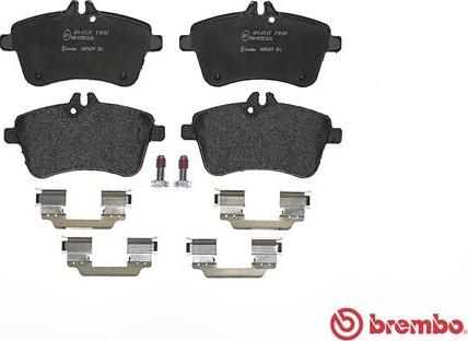 Brembo P 50 057 - Bromsbeläggssats, skivbroms xdelar.se