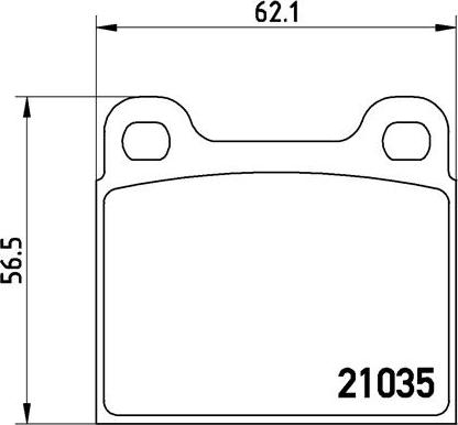 Brembo P 50 066 - Bromsbeläggssats, skivbroms xdelar.se