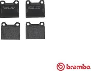 Brembo P 50 066 - Bromsbeläggssats, skivbroms xdelar.se