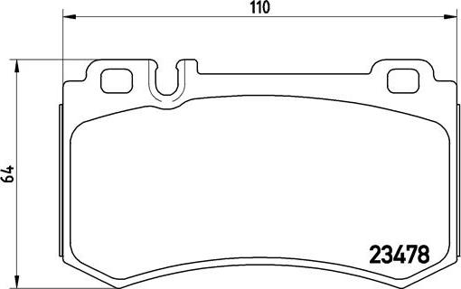 Brembo P 50 061 - Bromsbeläggssats, skivbroms xdelar.se