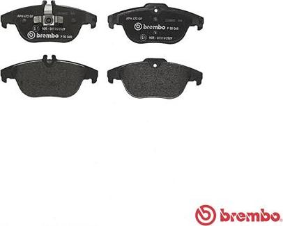 Brembo P 50 068 - Bromsbeläggssats, skivbroms xdelar.se