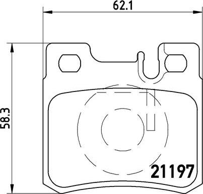 Brembo P 50 009 - Bromsbeläggssats, skivbroms xdelar.se