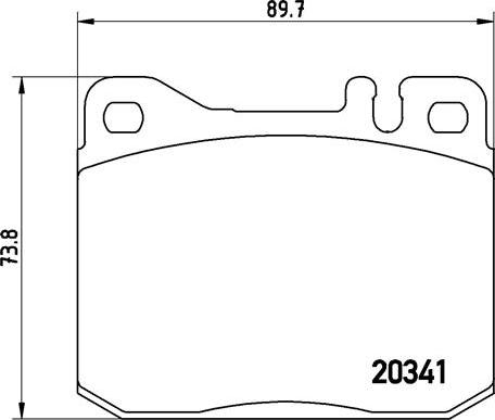 Brembo P 50 004 - Bromsbeläggssats, skivbroms xdelar.se