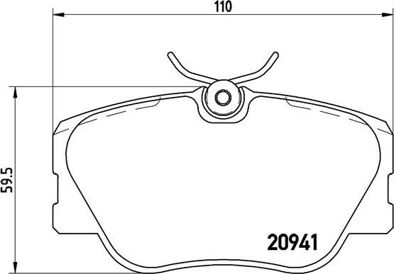 Brembo P 50 008 - Bromsbeläggssats, skivbroms xdelar.se