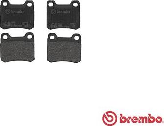 Brembo P 50 007 - Bromsbeläggssats, skivbroms xdelar.se