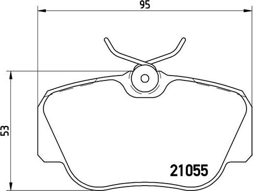 Brembo P 50 011 - Bromsbeläggssats, skivbroms xdelar.se