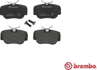 Brembo P 50 011 - Bromsbeläggssats, skivbroms xdelar.se