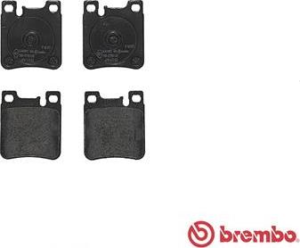 Brembo P 50 017 - Bromsbeläggssats, skivbroms xdelar.se