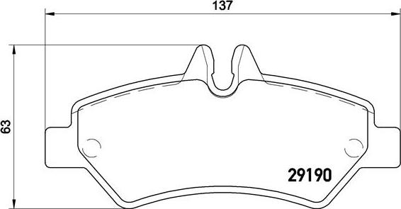 Brembo P 50 084 - Bromsbeläggssats, skivbroms xdelar.se