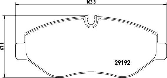 Brembo P 50 085 - Bromsbeläggssats, skivbroms xdelar.se