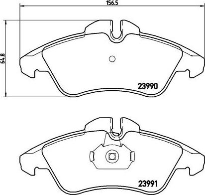 Brembo P 50 080 - Bromsbeläggssats, skivbroms xdelar.se