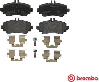 Brembo P 50 035 - Bromsbeläggssats, skivbroms xdelar.se