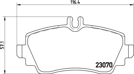 Brembo P 50 035 - Bromsbeläggssats, skivbroms xdelar.se