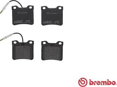 Brembo P 50 030 - Bromsbeläggssats, skivbroms xdelar.se