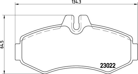 Brembo P 50 031 - Bromsbeläggssats, skivbroms xdelar.se