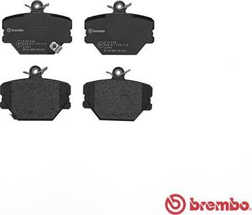 Brembo P 50 038 - Bromsbeläggssats, skivbroms xdelar.se