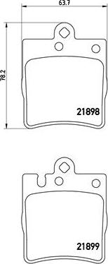 Brembo P 50 033X - Bromsbeläggssats, skivbroms xdelar.se