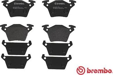 Brembo P 50 032 - Bromsbeläggssats, skivbroms xdelar.se