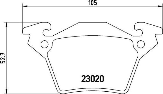 Brembo P 50 032 - Bromsbeläggssats, skivbroms xdelar.se