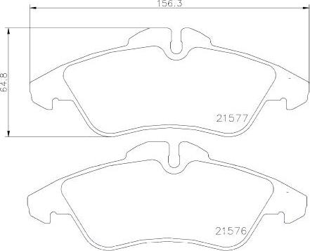 Brembo P 50 029 - Bromsbeläggssats, skivbroms xdelar.se