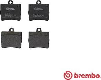 Brembo P 50 024 - Bromsbeläggssats, skivbroms xdelar.se