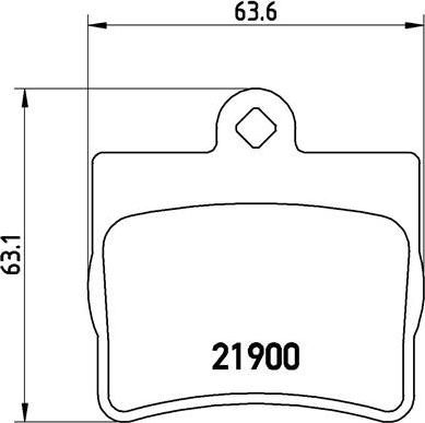 Brembo P 50 024 - Bromsbeläggssats, skivbroms xdelar.se