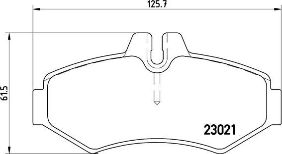 Brembo P 50 020 - Bromsbeläggssats, skivbroms xdelar.se