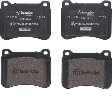 Brembo P 50 073X - Bromsbeläggssats, skivbroms xdelar.se