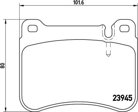 Brembo P 50 073 - Bromsbeläggssats, skivbroms xdelar.se