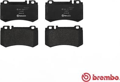 Brembo P 50 077 - Bromsbeläggssats, skivbroms xdelar.se