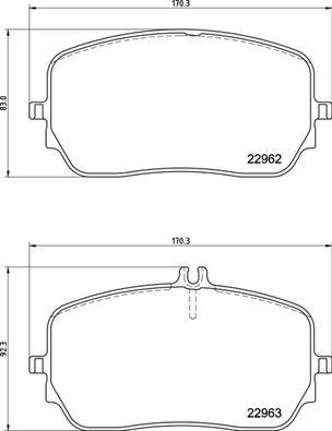 Brembo P 50 149 - Bromsbeläggssats, skivbroms xdelar.se