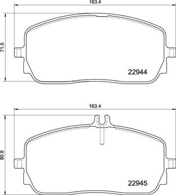 Brembo P 50 152 - Bromsbeläggssats, skivbroms xdelar.se