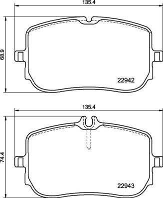 Brembo P 50 157 - Bromsbeläggssats, skivbroms xdelar.se