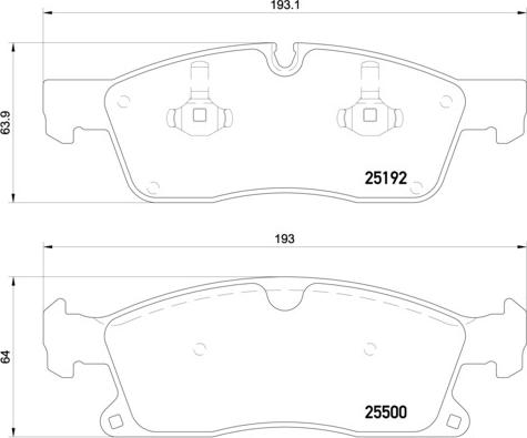 Brembo P 50 109 - Bromsbeläggssats, skivbroms xdelar.se