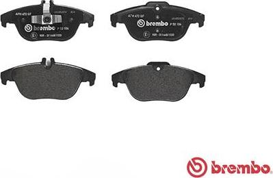 Brembo P 50 104 - Bromsbeläggssats, skivbroms xdelar.se