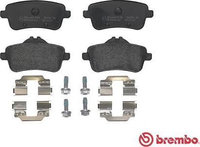 Brembo P 50 100 - Bromsbeläggssats, skivbroms xdelar.se