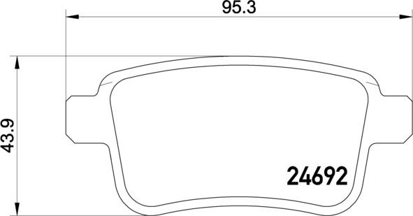 Brembo P 50 107 - Bromsbeläggssats, skivbroms xdelar.se