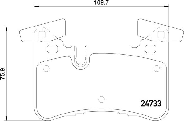 Brembo P 50 110 - Bromsbeläggssats, skivbroms xdelar.se