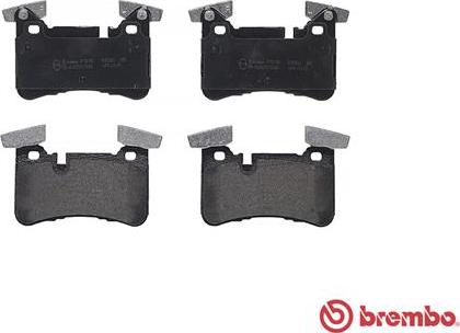 Brembo P 50 110 - Bromsbeläggssats, skivbroms xdelar.se