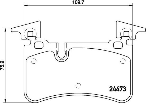 Brembo P 50 113 - Bromsbeläggssats, skivbroms xdelar.se