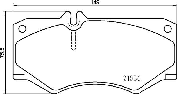 Brembo P 50 134 - Bromsbeläggssats, skivbroms xdelar.se