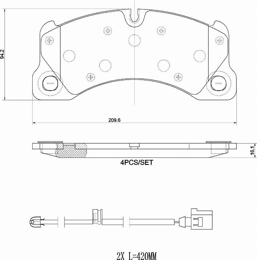 Brembo P 65 049 - Bromsbeläggssats, skivbroms xdelar.se