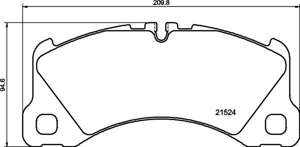 Brembo P 65 046 - Bromsbeläggssats, skivbroms xdelar.se