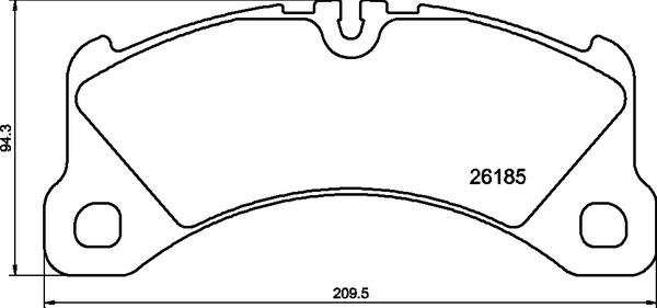 Brembo P 65 047 - Bromsbeläggssats, skivbroms xdelar.se