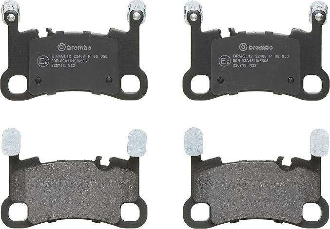 Brembo P 65 050 - Bromsbeläggssats, skivbroms xdelar.se